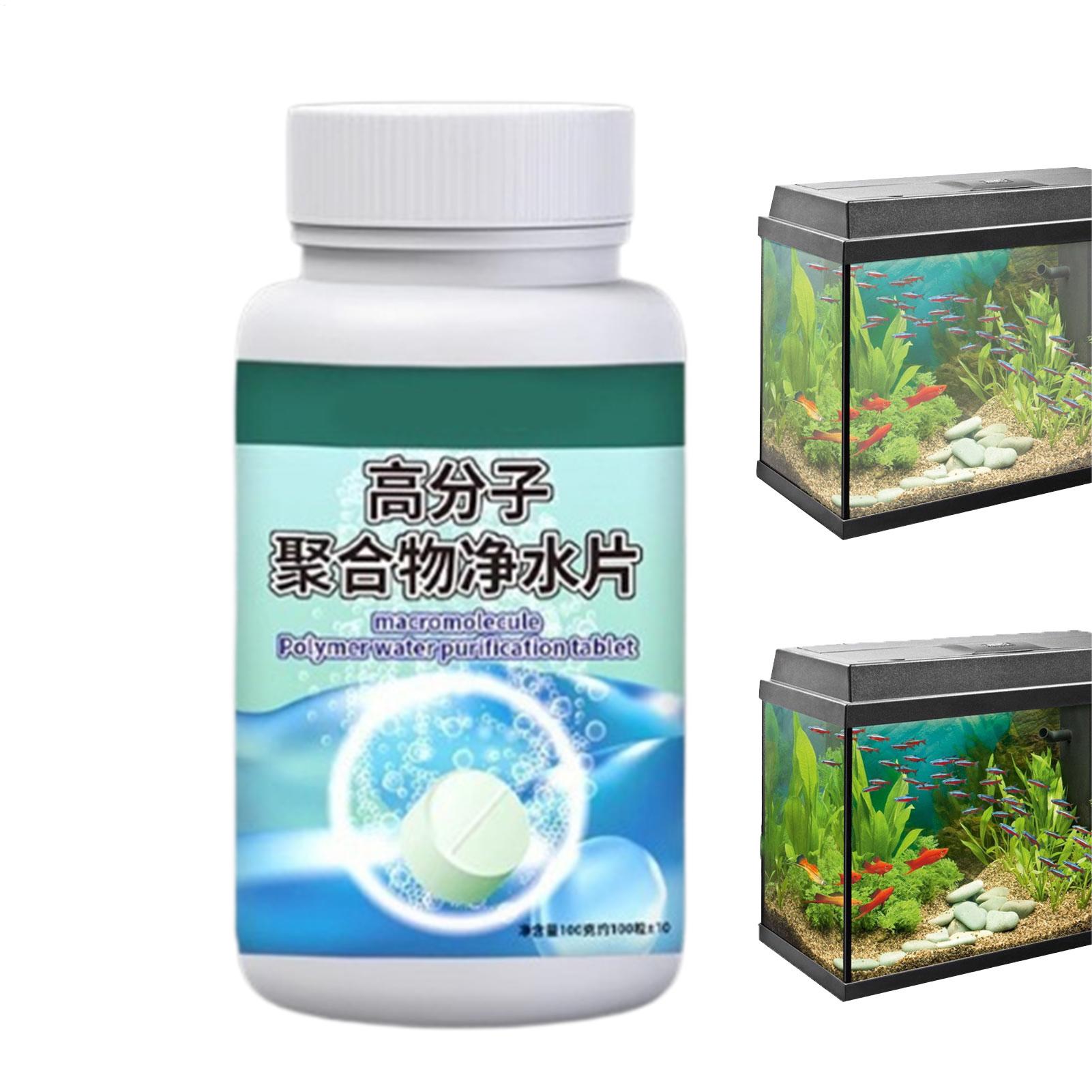 Aquarium Fishing - Visalgenverwijderaar Aquarium Waterzuiveraar Tabletten Waterreinigingsmiddel Voor