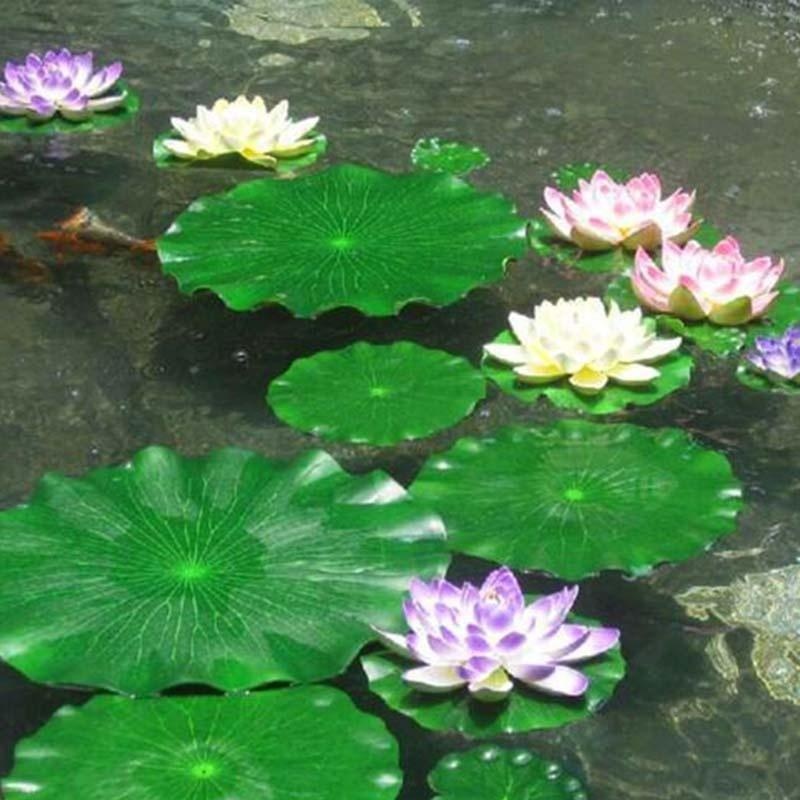 Aquarium Fish In Pond - 2026 Kunstmatige Waterlelie Lotusblad Zonder Bloem