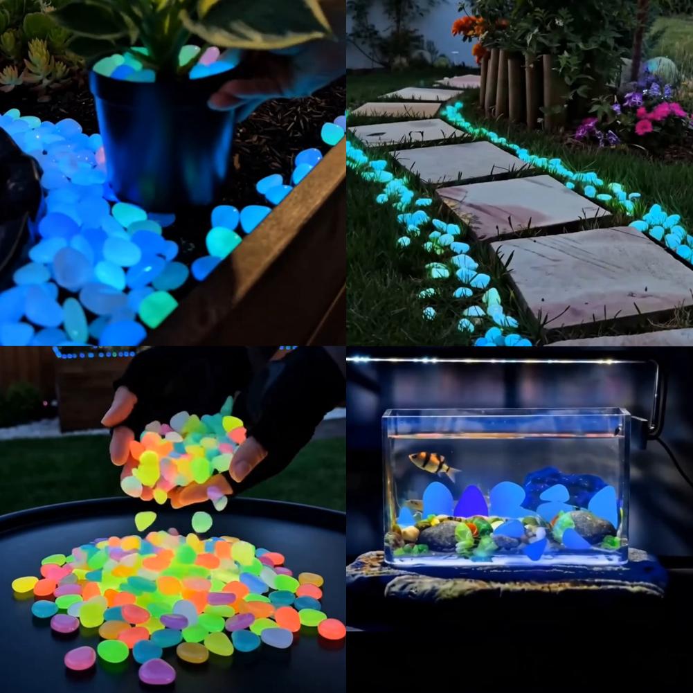 Aquarium Fish Glow In The Dark - 200/1000 Stuks Lichtgevende Stenen Glow In