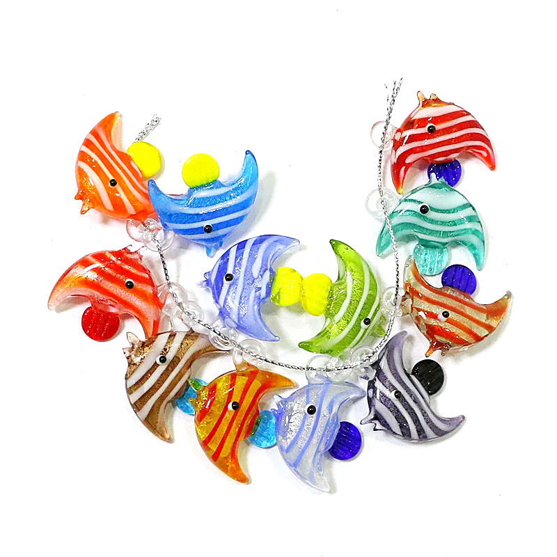 Aquarium Mini Fish - 2 Pack Leuke Zeevis Bedeltje Hanger