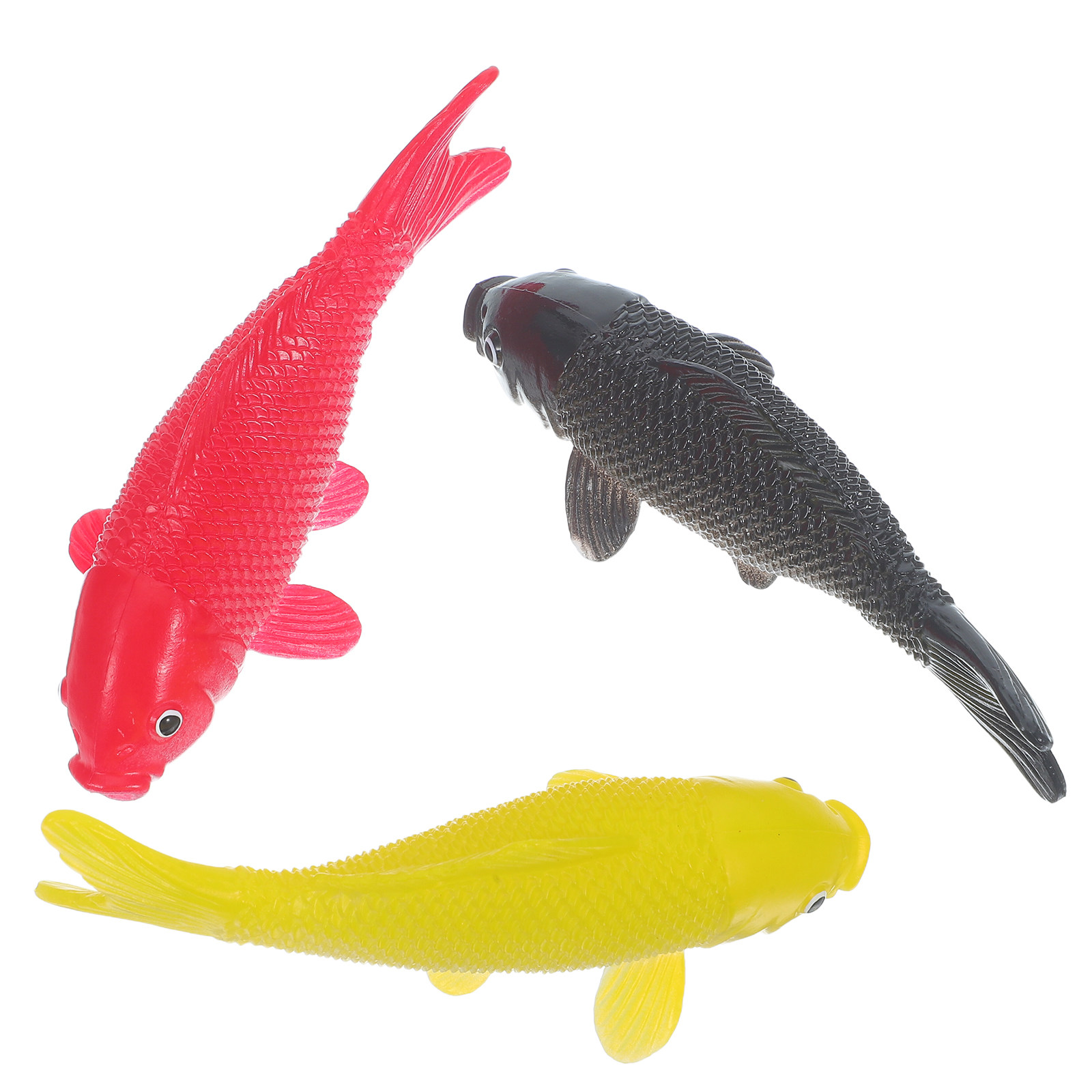 Aquarium Fish In Pond - 3 stuks visknutselspeelgoed realistische plastic visfiguren
