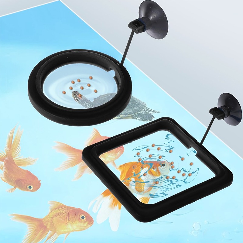 Aquarium Fish Food - Aquarium Visbak Voederringstation Drijvende Voedselbak Voederbak