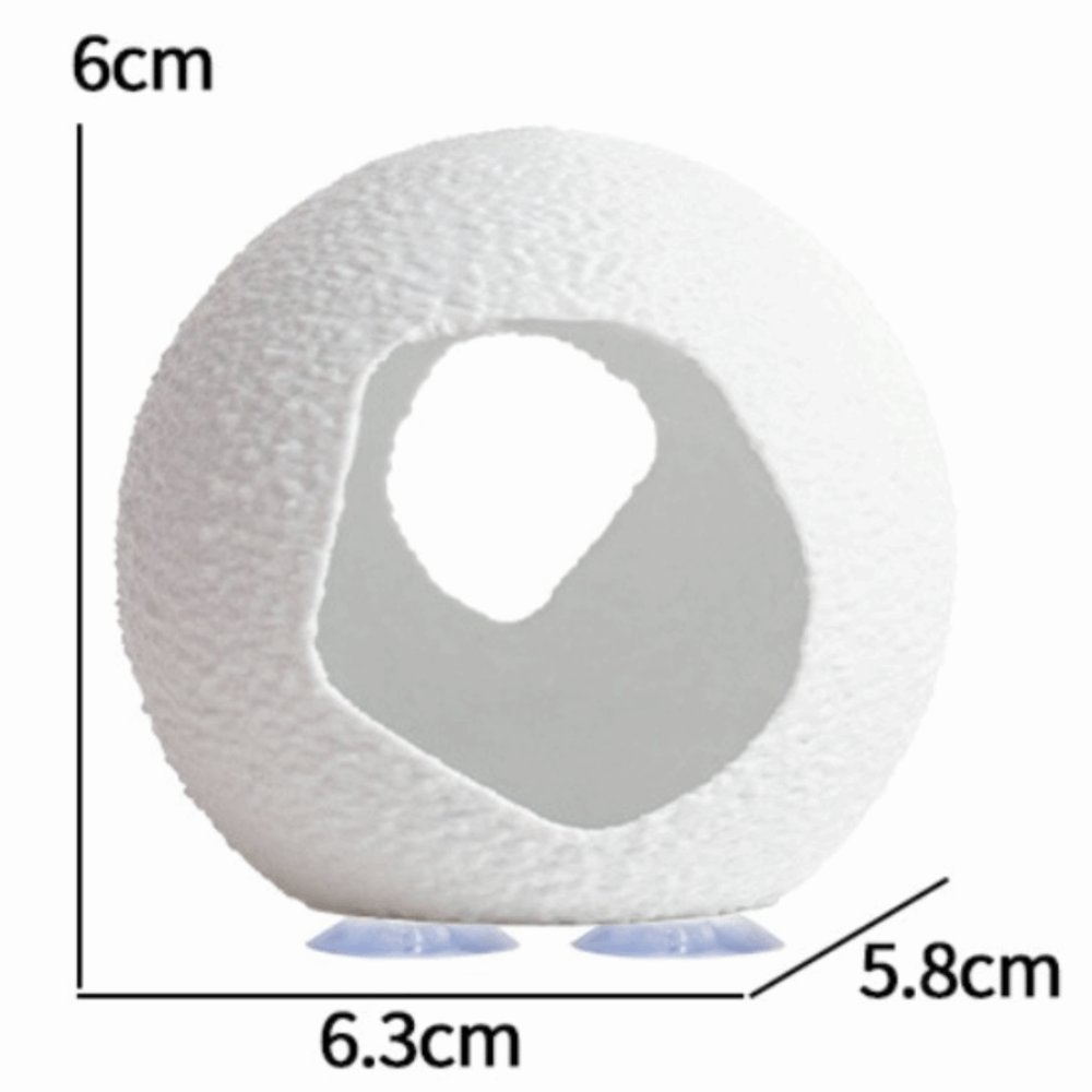 Aquarium Fish Discus - Plastic visgarnalen schuilplaats bolvormige vorm 3D-geprinte
