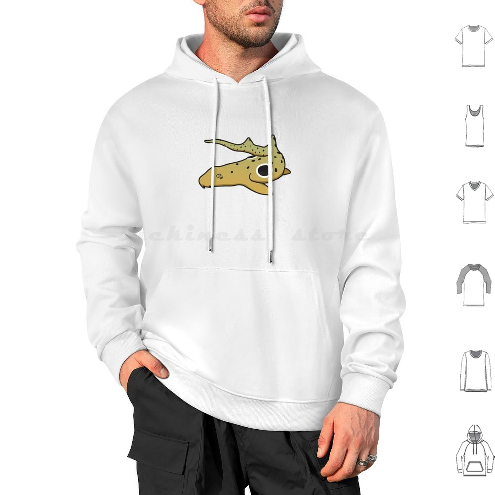 Draw Fish Aquarium - Epaulette Shark Drawing Hoodies met lange