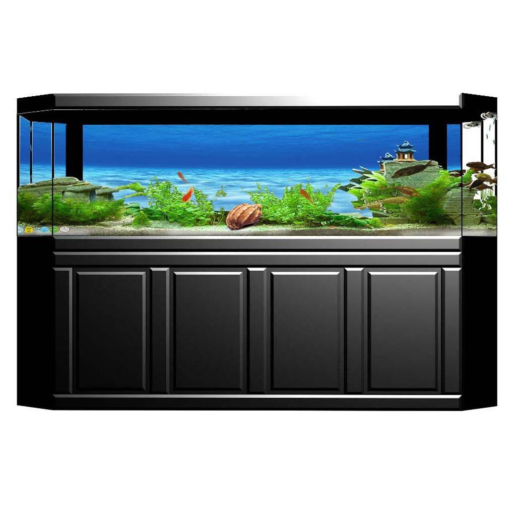 Aquarium Fish World - Kant decoratieve aquarium achtergrond poster vis