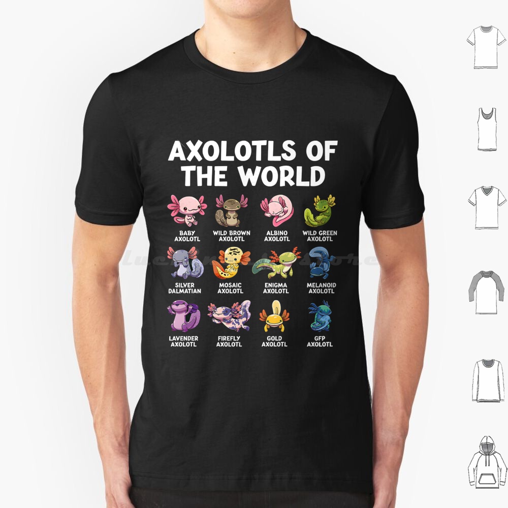 Aquarium Fish World - Wereld Axolotls T-shirt 6xl Katoen Cool