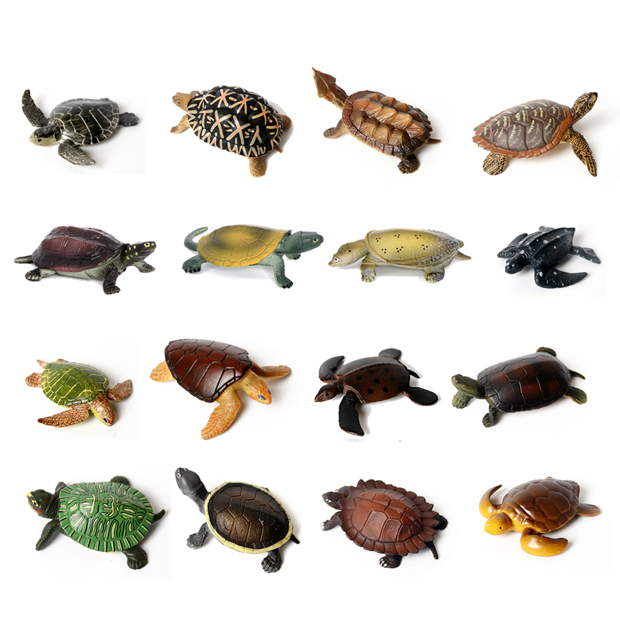 Aquarium Mini Fish - Realistische Miniaturen Zeeleven Zeeschildpad Model Oceaandier