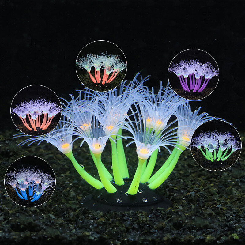 Siliconen gloeiende landschaps - Aquarium Fish Artificial recensie en prijs
