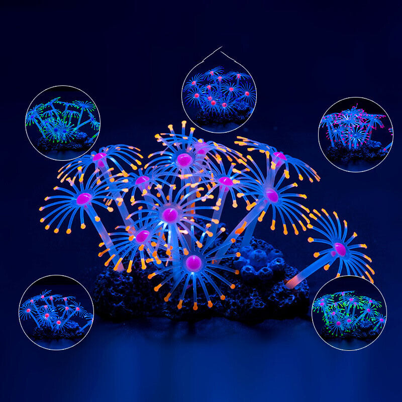Siliconen gloeiende landschaps - Aquarium Fish Artificial recensie en prijs