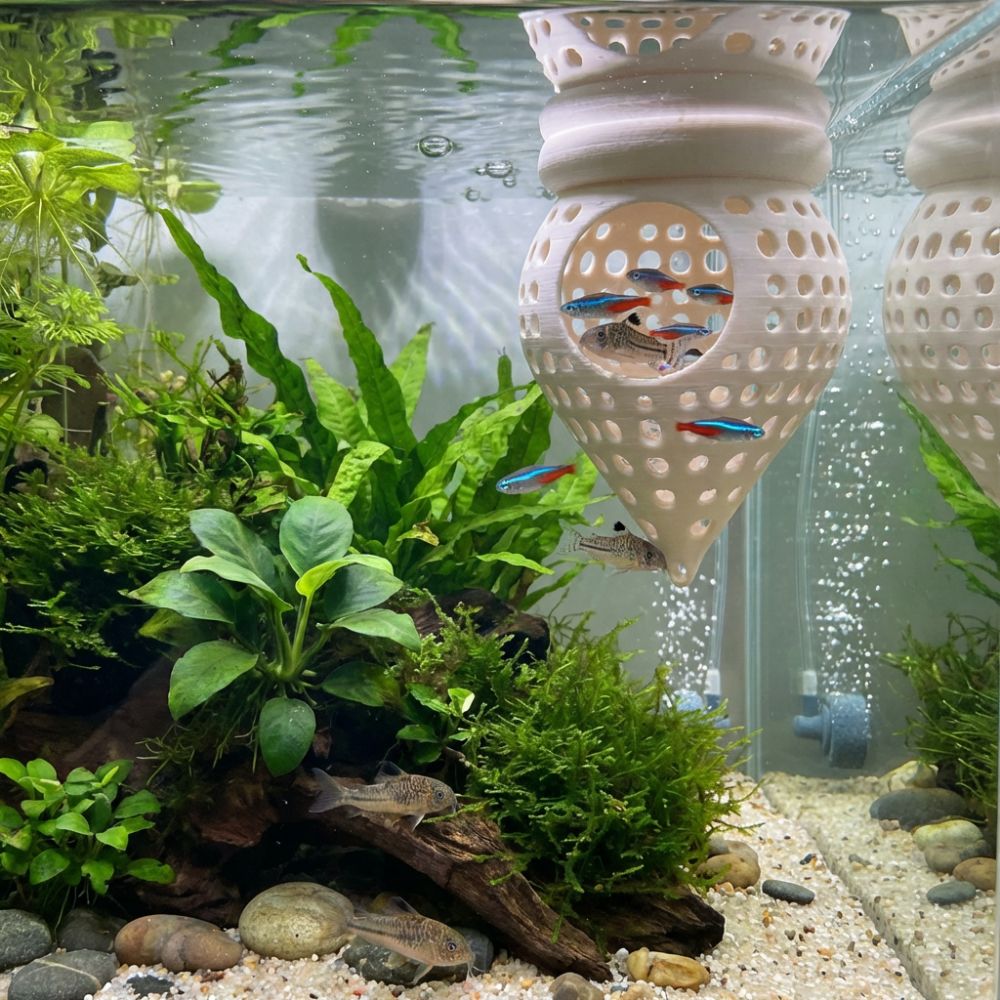 3D-geprinte zwevende vis hangm - Aquarium Fish Food recensie en prijs
