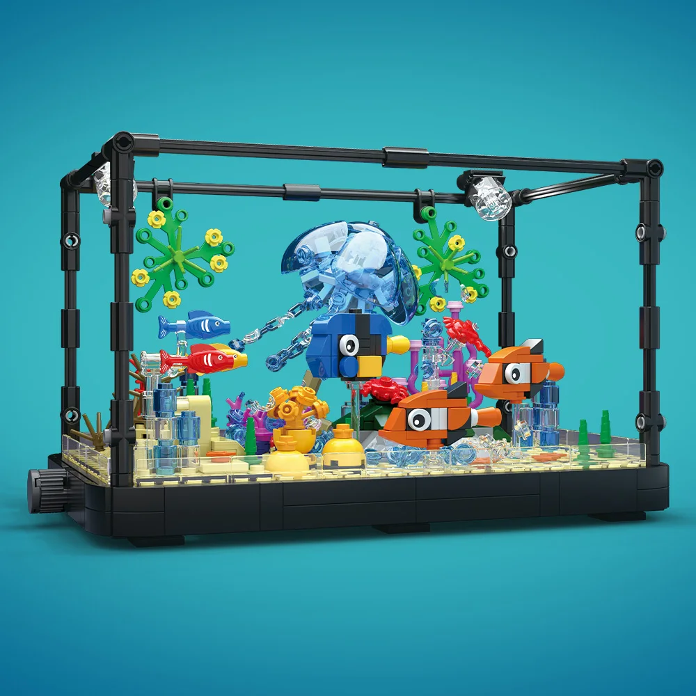 Aquarium bouwsteenset met lich - Aquarium Fishing recensie en prijs