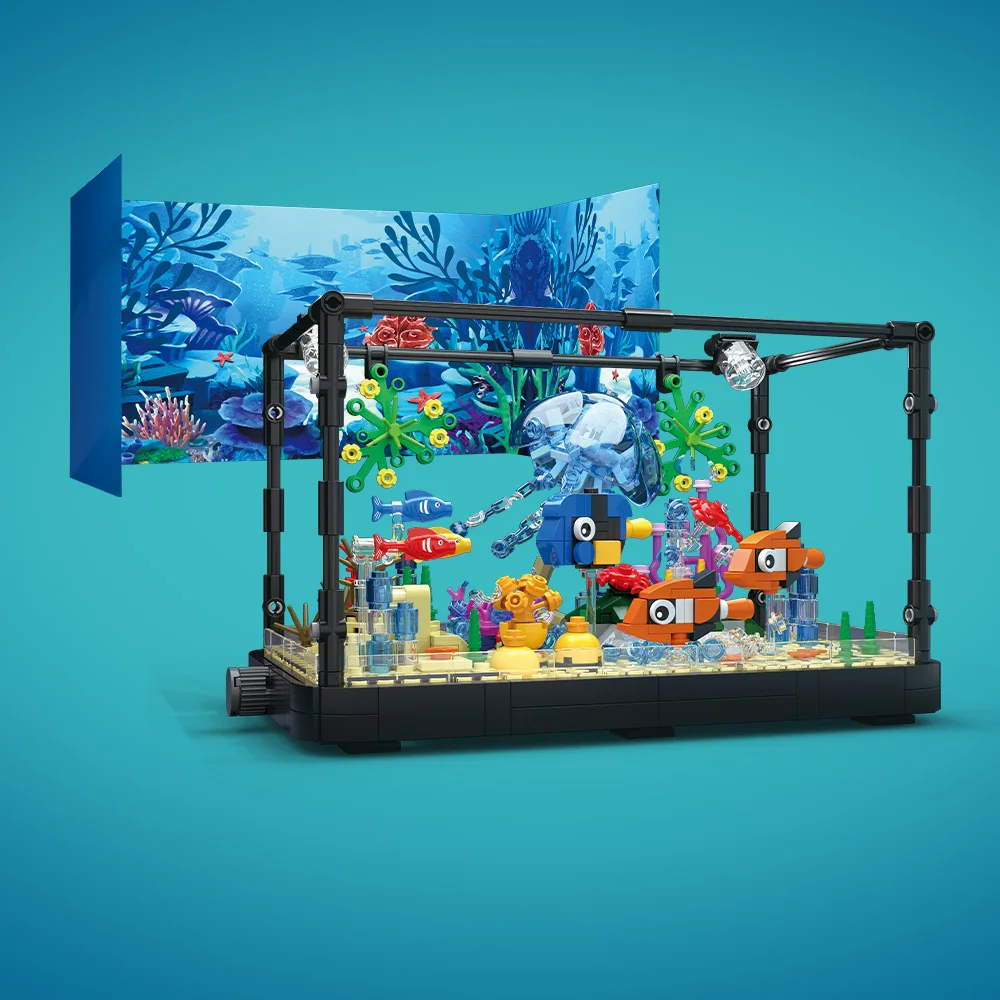 Aquarium bouwsteenset met lich - Aquarium Fishing recensie en prijs